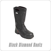 Black Diamond Leather Structure Firefighting Boots